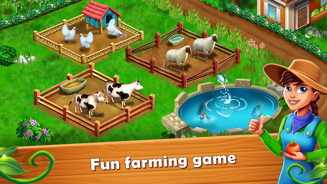 Скачать Farm Fest : Farming Games (Фарм Фест) взлом на бесконечные деньги + мод меню screen 1