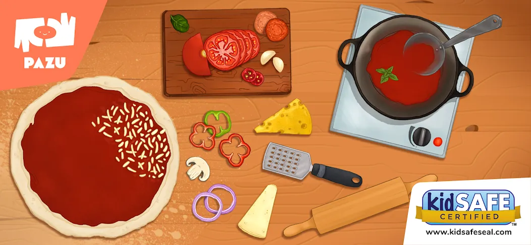 Скачать Pizza maker cooking games взлом на бесконечные деньги + мод меню screen 1