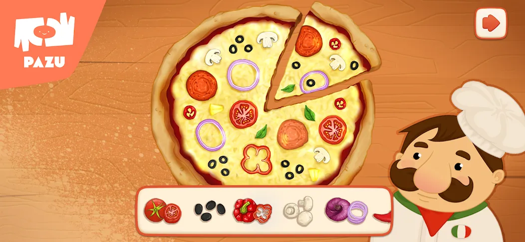 Скачать Pizza maker cooking games взлом на бесконечные деньги + мод меню screen 5