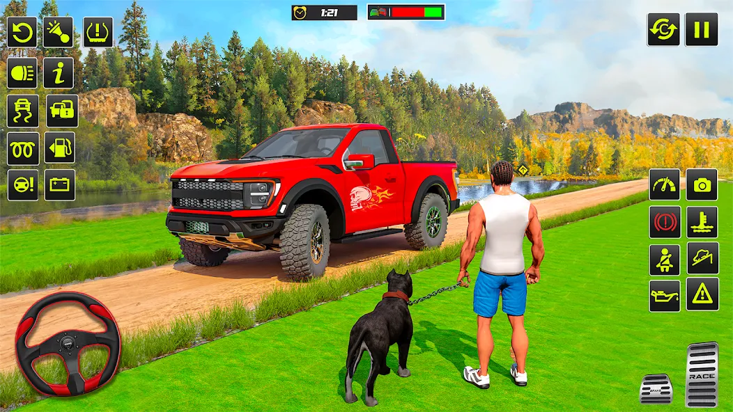 Скачать Offroad 4×4 Jeep Driving Game взлом на бесконечные деньги + мод меню screen 1