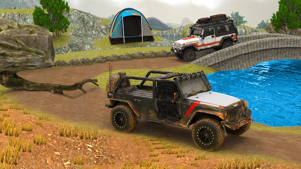 Скачать Offroad 4×4 Jeep Driving Game взлом на бесконечные деньги + мод меню screen 3