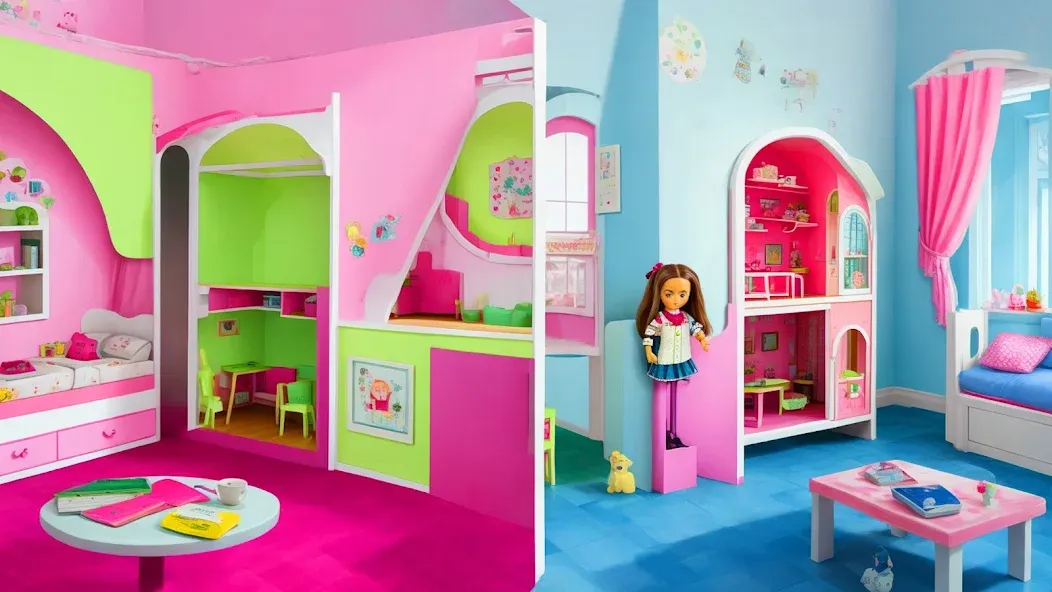 Скачать Doll House Design: Girl Games взлом на бесконечные деньги + мод меню screen 1