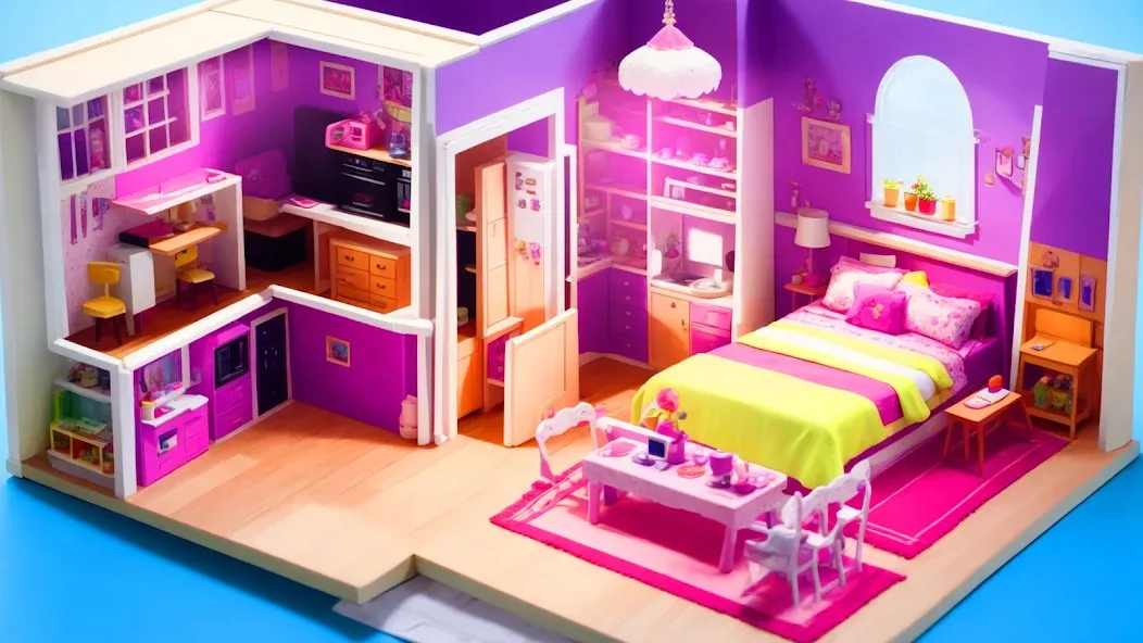 Скачать Doll House Design: Girl Games взлом на бесконечные деньги + мод меню screen 2