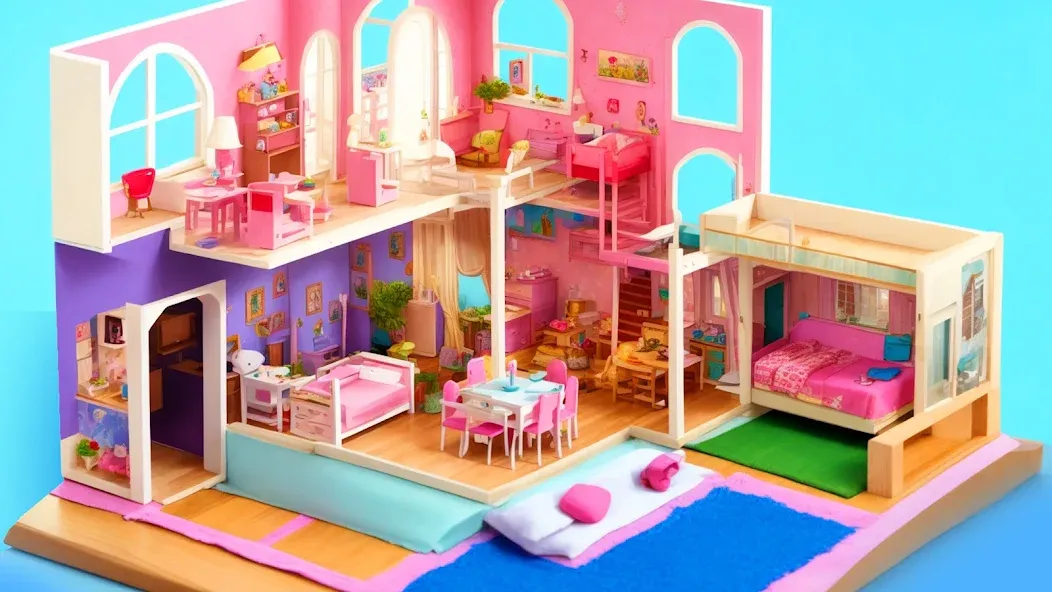 Скачать Doll House Design: Girl Games взлом на бесконечные деньги + мод меню screen 3