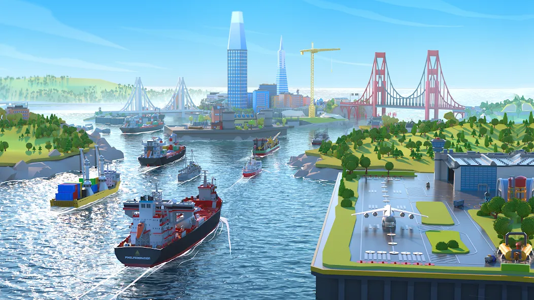 Скачать Port City: Ship Tycoon (Порт Сити) взлом на бесконечные деньги + мод меню screen 5