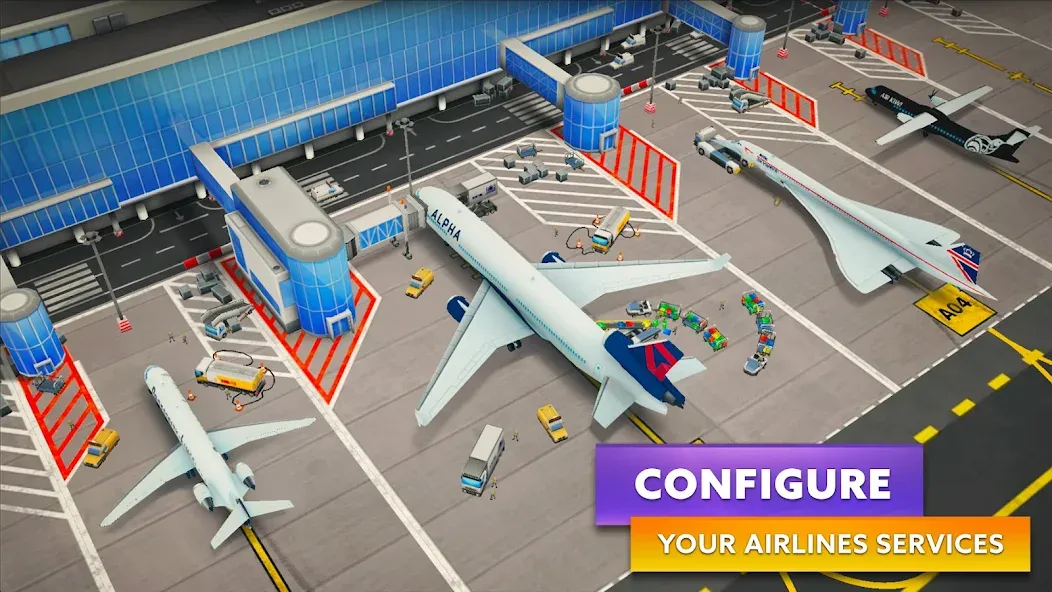 Скачать Airport Simulator: Tycoon Inc. (Эйрпорт Симулятор) взлом на бесконечные деньги + мод меню screen 3