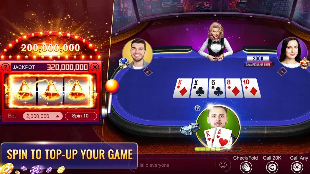 Скачать RallyAces Poker (РаллиЭйс Покер) взлом на бесконечные деньги + мод меню screen 3