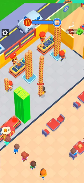 Скачать My Burger Shop: Burger Games (Май Бургер Шоп Игры) взлом на бесконечные деньги + мод меню screen 3