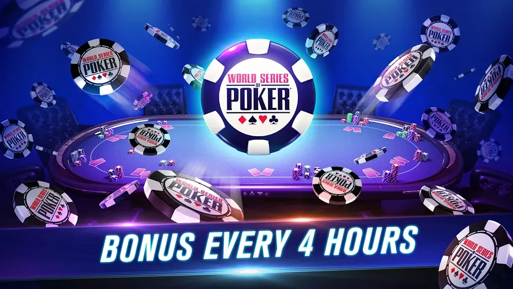 Скачать WSOP Poker: Texas Holdem Game (ВСОП Покер) взлом на бесконечные деньги + мод меню screen 2