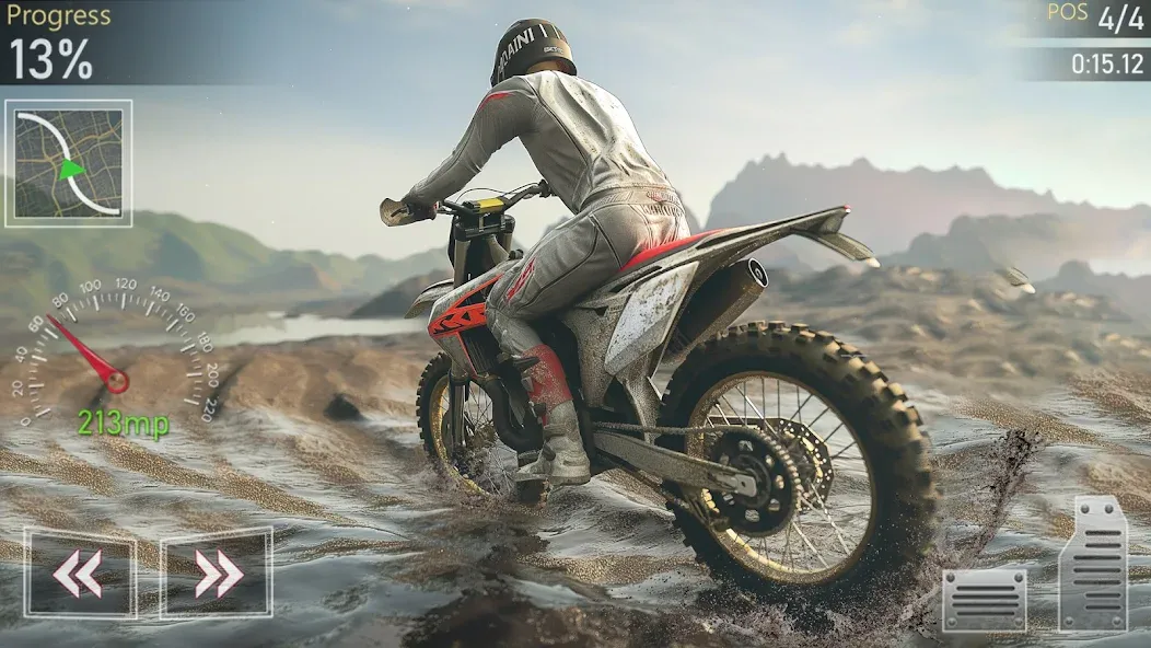 Скачать Motocross MX Dirt Bike Games взлом на бесконечные деньги + мод меню screen 3