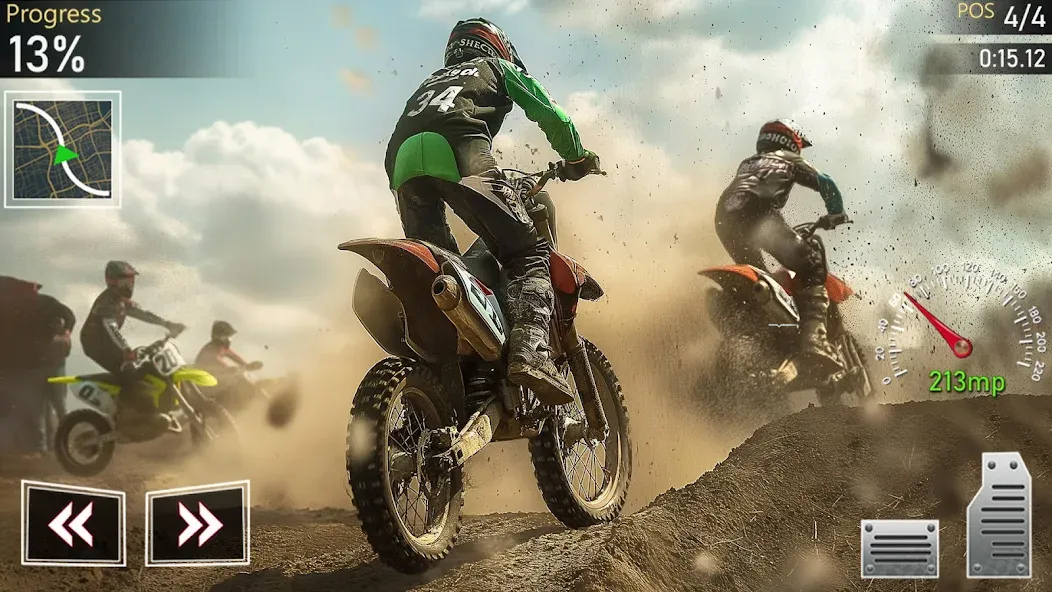 Скачать Motocross MX Dirt Bike Games взлом на бесконечные деньги + мод меню screen 5