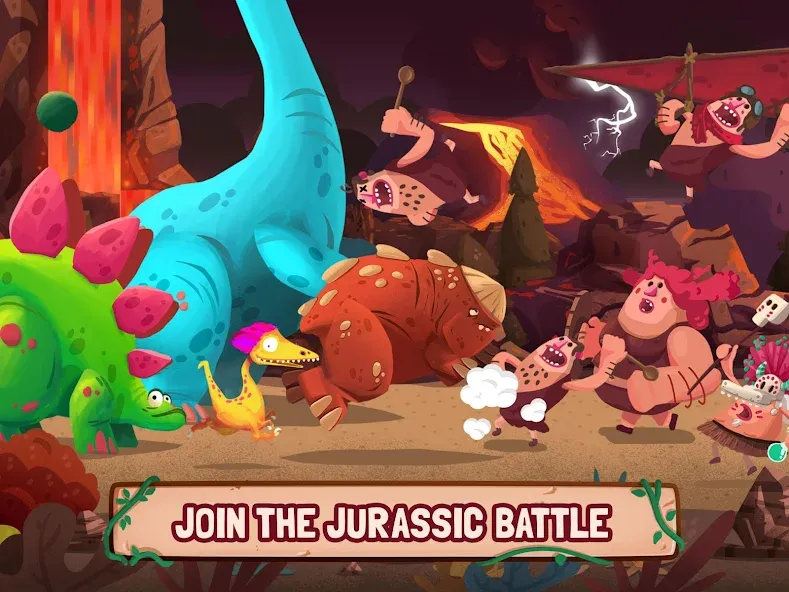 Скачать Dino Bash: Dinosaur Battle (Дино Баш) взлом на бесконечные деньги + мод меню screen 5