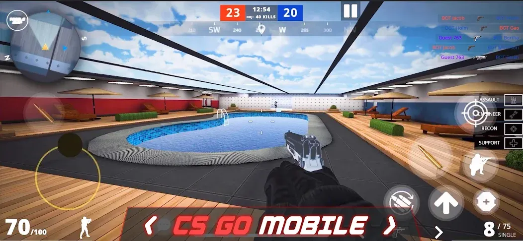 Скачать Epic Battle CS:FPS Mobile Game взлом на бесконечные деньги + мод меню screen 1