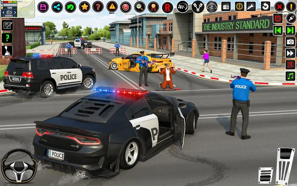 Скачать City Police Car Driving Games взлом на бесконечные деньги + мод меню screen 5