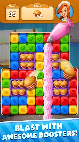 Скачать Sweet Cube Blast (Свит Кьюб Бласт) взлом на бесконечные деньги + мод меню screen 4