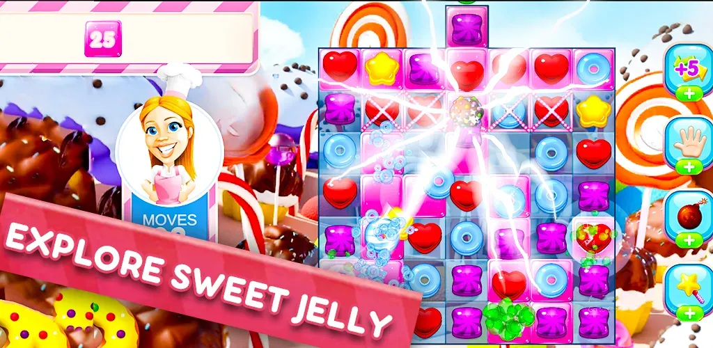 Скачать Jelly Kingdom Crush — Match 3 взлом на бесконечные деньги + мод меню screen 3