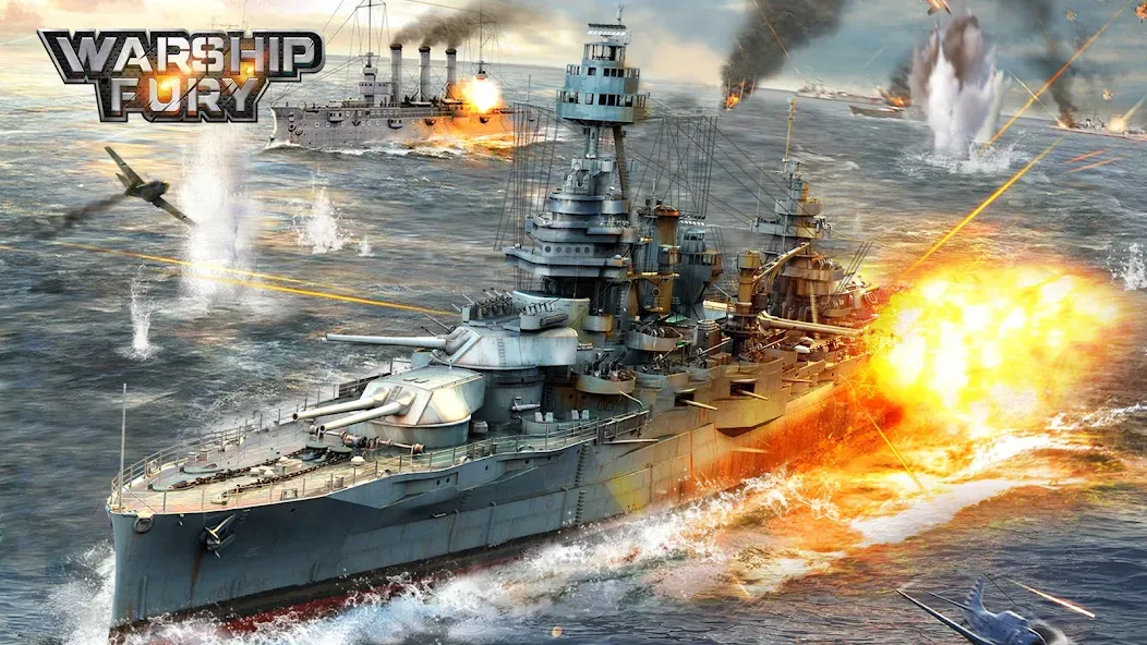 Скачать Warship Fury взлом на бесконечные деньги + мод меню screen 1