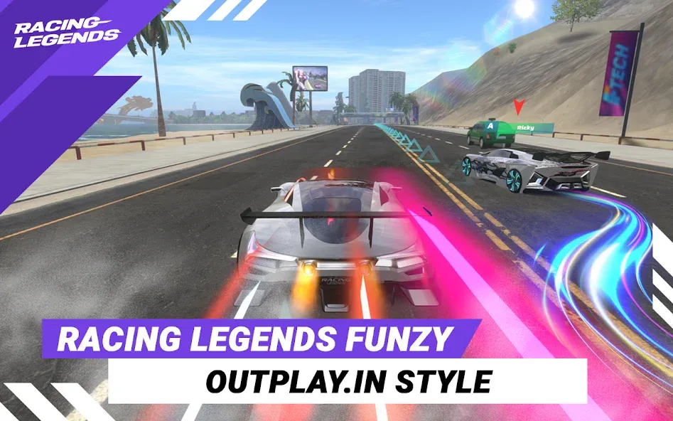 Скачать Racing Legends Funzy (Расинг Легендс Фанзи) взлом на бесконечные деньги + мод меню screen 1