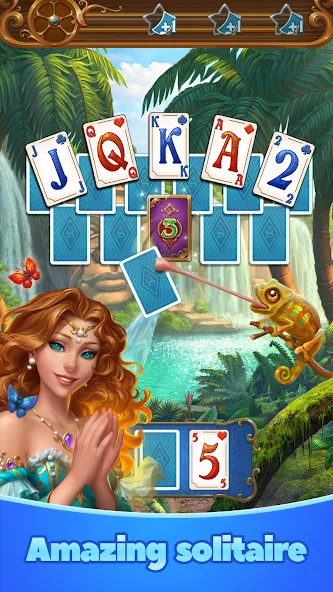 Скачать Magic Story of Solitaire Cards взлом на бесконечные деньги + мод меню screen 1