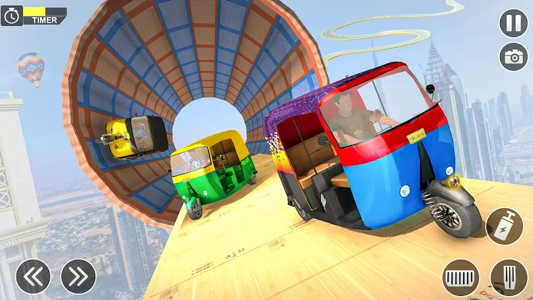 Скачать Tuk Tuk Auto Rickshaw Games 3D (Тук Тук Автомобильные рикши игры 3D) взлом на бесконечные деньги + мод меню screen 4