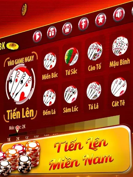 Скачать Tiến Lên Miền Nam — Tien Len взлом на бесконечные деньги + мод меню screen 1