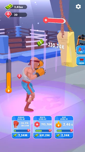 Скачать Tap Punch — 3D Boxing (Тап Панч) взлом на бесконечные деньги + мод меню screen 3