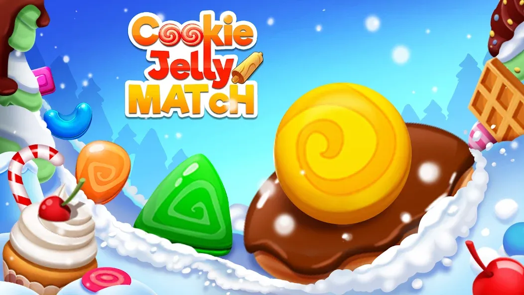 Скачать Cookie Jelly Match (Куки Джелли Матч) взлом на бесконечные деньги + мод меню screen 1