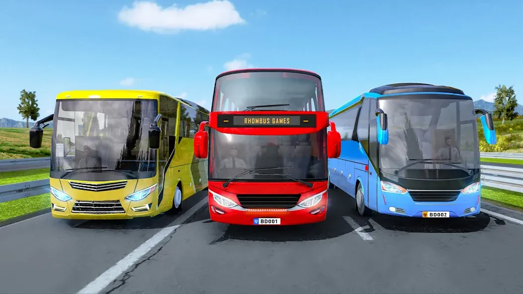 Скачать Highway Bus Simulator Bus Game взлом на бесконечные деньги + мод меню screen 1