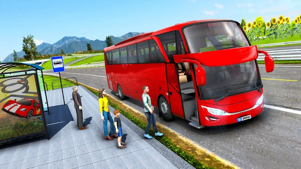 Скачать Highway Bus Simulator Bus Game взлом на бесконечные деньги + мод меню screen 2