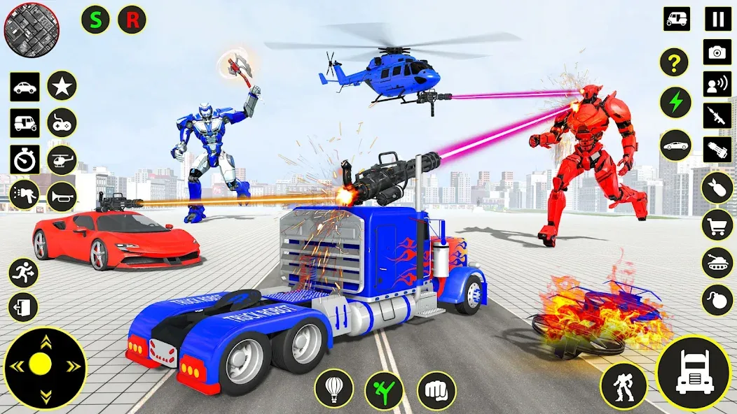 Скачать Truck Game — Car Robot Games взлом на бесконечные деньги + мод меню screen 2