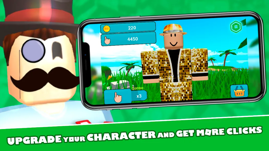 Скачать RoClicker — Robux (РоКликер) взлом на бесконечные деньги + мод меню screen 2