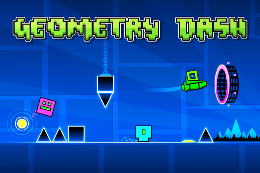 Скачать Geometry Dash Lite (Геометрия Дэш Лайт) взлом на бесконечные деньги + мод меню screen 1