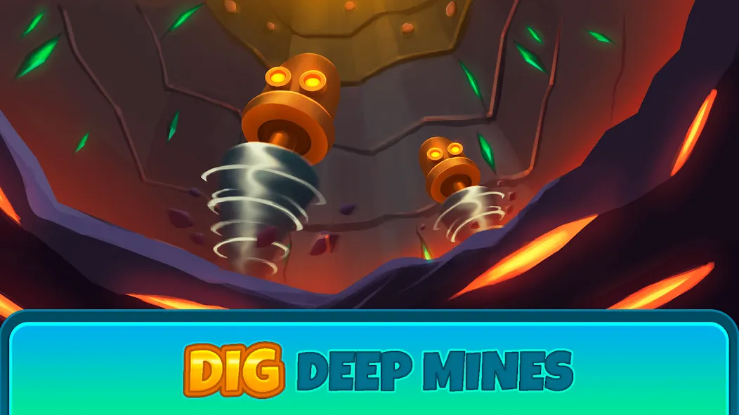 Скачать Deep Town: Idle Mining Tycoon (Дип Таун) взлом на бесконечные деньги + мод меню screen 4