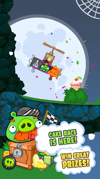 Скачать Bad Piggies (Бэд Пиггиз) взлом на бесконечные деньги + мод меню screen 2