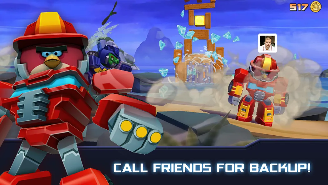 Скачать Angry Birds Transformers (Энгри Брдс Трансформеры) взлом на бесконечные деньги + мод меню screen 3