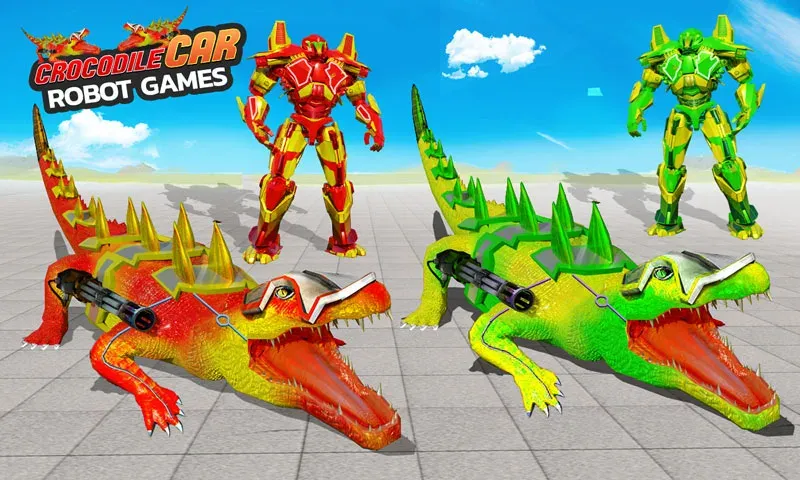 Скачать Robot Game Transform Crocodile взлом на бесконечные деньги + мод меню screen 4