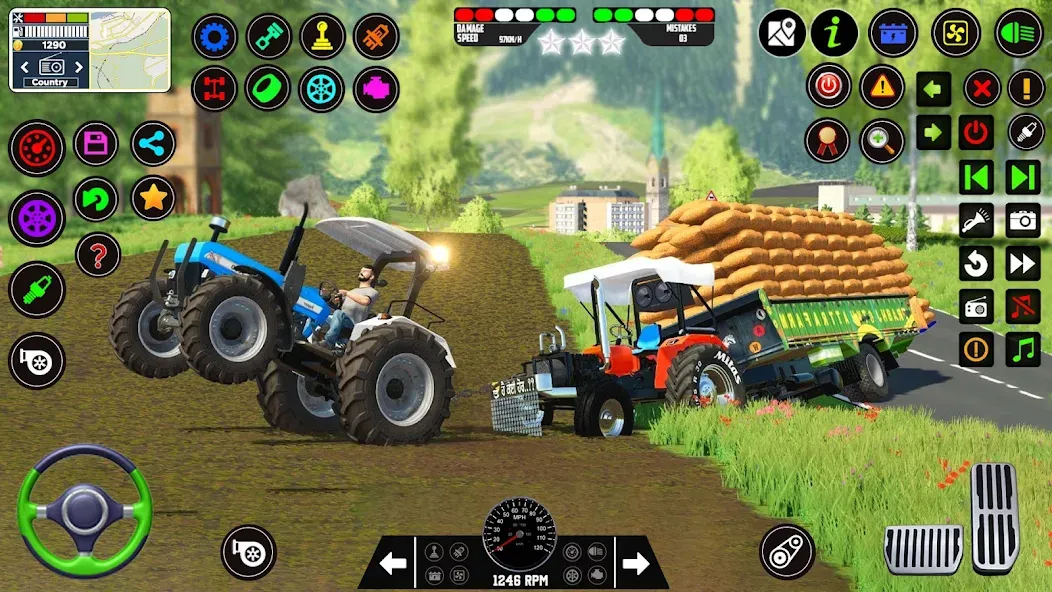 Скачать Indian Tractor Farming Games взлом на бесконечные деньги + мод меню screen 1