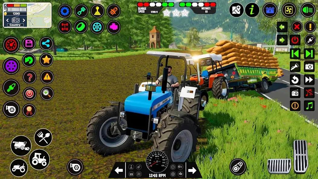 Скачать Indian Tractor Farming Games взлом на бесконечные деньги + мод меню screen 4