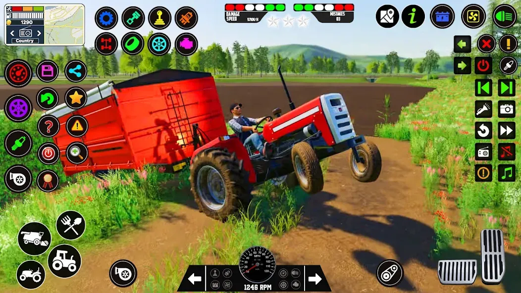 Скачать Indian Tractor Farming Games взлом на бесконечные деньги + мод меню screen 5