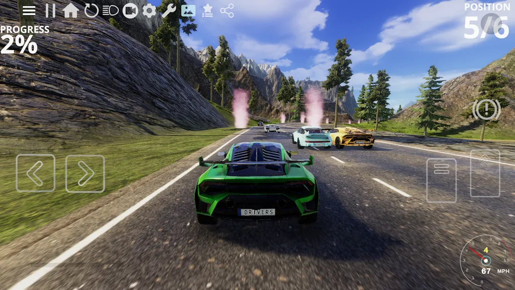 Скачать Drive.RS : Open World Racing взлом на бесконечные деньги + мод меню screen 4