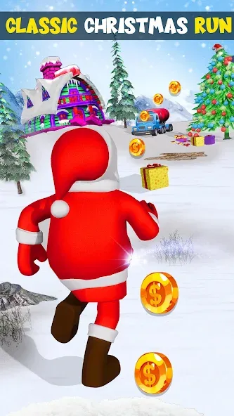 Скачать Xmas Santa Surfer Running Game (Ксмас Санта Серфер Раннинг Гейм) взлом на бесконечные деньги + мод меню screen 5