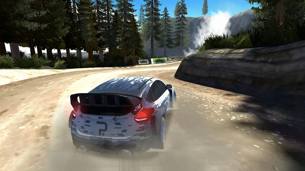 Скачать Rally Racer Dirt взлом на бесконечные деньги + мод меню screen 1