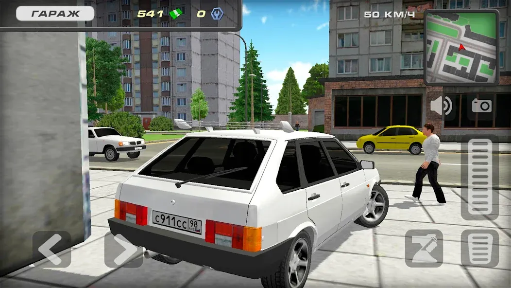 Скачать Lada 2109 Russian Car Driver взлом на бесконечные деньги + мод меню screen 3