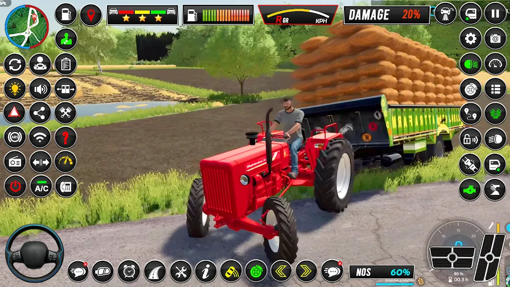 Скачать Indian Tractor Simulator Games взлом на бесконечные деньги + мод меню screen 1