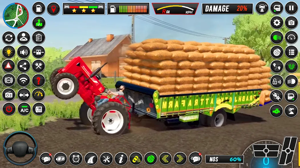 Скачать Indian Tractor Simulator Games взлом на бесконечные деньги + мод меню screen 2