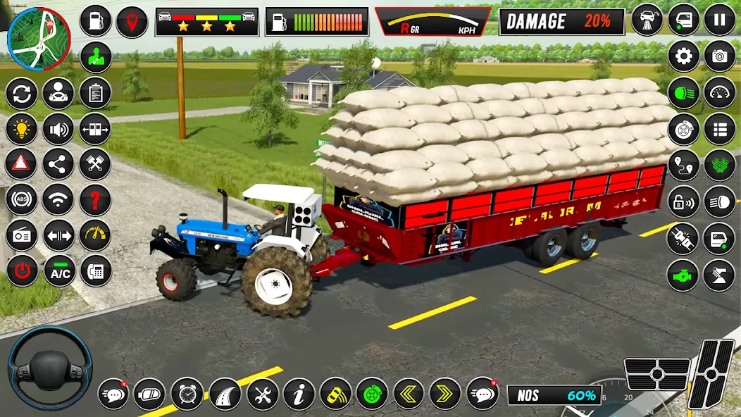 Скачать Indian Tractor Simulator Games взлом на бесконечные деньги + мод меню screen 3