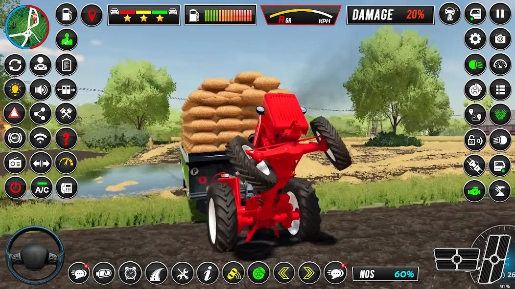 Скачать Indian Tractor Simulator Games взлом на бесконечные деньги + мод меню screen 4