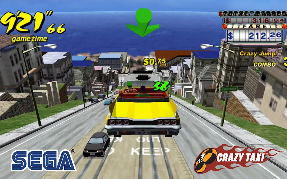 Скачать Crazy Taxi Classic (Крейзи Такси Классик) взлом на бесконечные деньги + мод меню screen 4