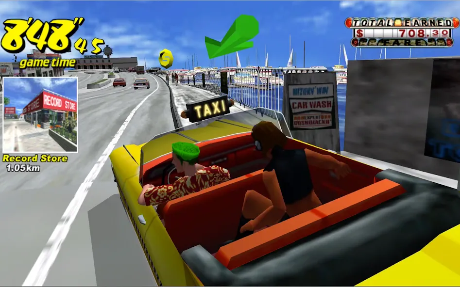 Скачать Crazy Taxi Classic (Крейзи Такси Классик) взлом на бесконечные деньги + мод меню screen 5