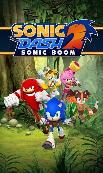 Скачать Sonic Dash 2: Sonic Boom Run (Соник Дэш 2) взлом на бесконечные деньги + мод меню screen 1